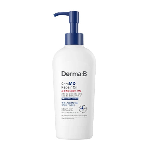 Derma:B CeraMD Repair Oil – reichhaltiges Ceramid‑Körperöl für intensive Barrierestärkung & Pflege, Produktfoto bei Chic & Glow.