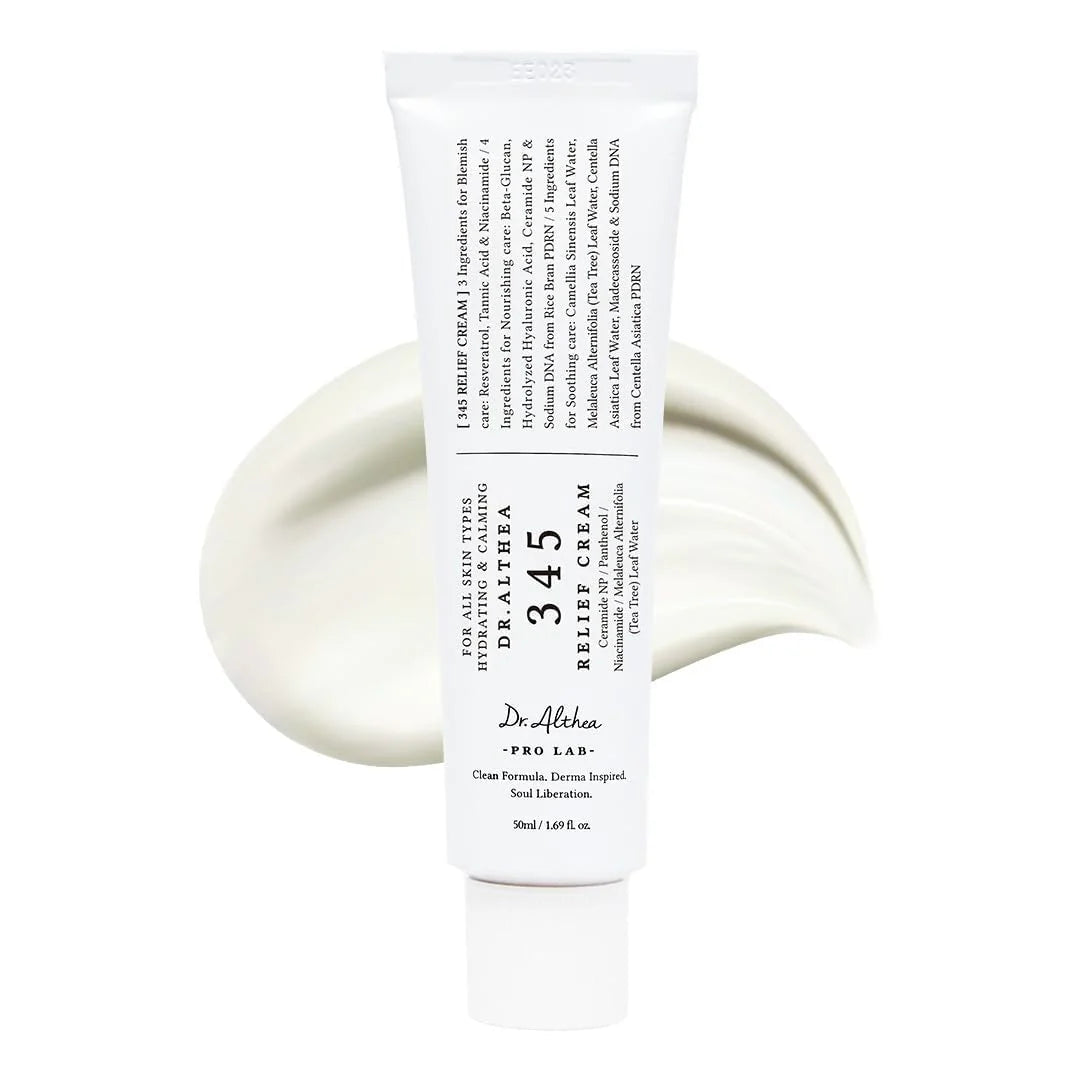 Dr. Althea 345 Relief Cream – regenerierende Gesichtscreme zur Beruhigung, Stärkung und Reparatur der Hautbarriere.