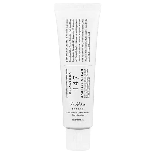 Dr. Althea 147 Barrier Cream – reichhaltige Barriereschutz‑Creme mit Ceramiden & Aminosäuren für beruhigte, gestärkte Haut, Produktfoto bei Chic & Glow.