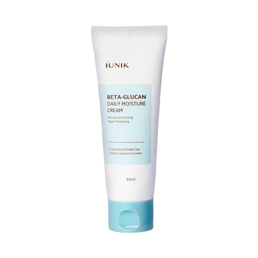 iUnik Beta‑Glucan Daily Moisture Cream – intensiv feuchtigkeitsspendende Creme mit Beta‑Glucan für eine starke Hautbarriere & pralle Haut, Produktfoto bei Chic & Glow.