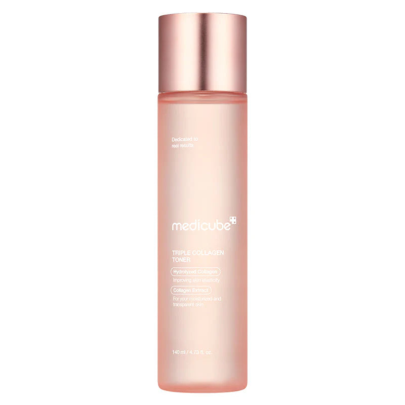 Medicube Triple Collagen Toner – feuchtigkeitsspendender, straffender Toner mit dreifachem Kollagen für pralle, glatte Haut, Produktfoto bei Chic & Glow
