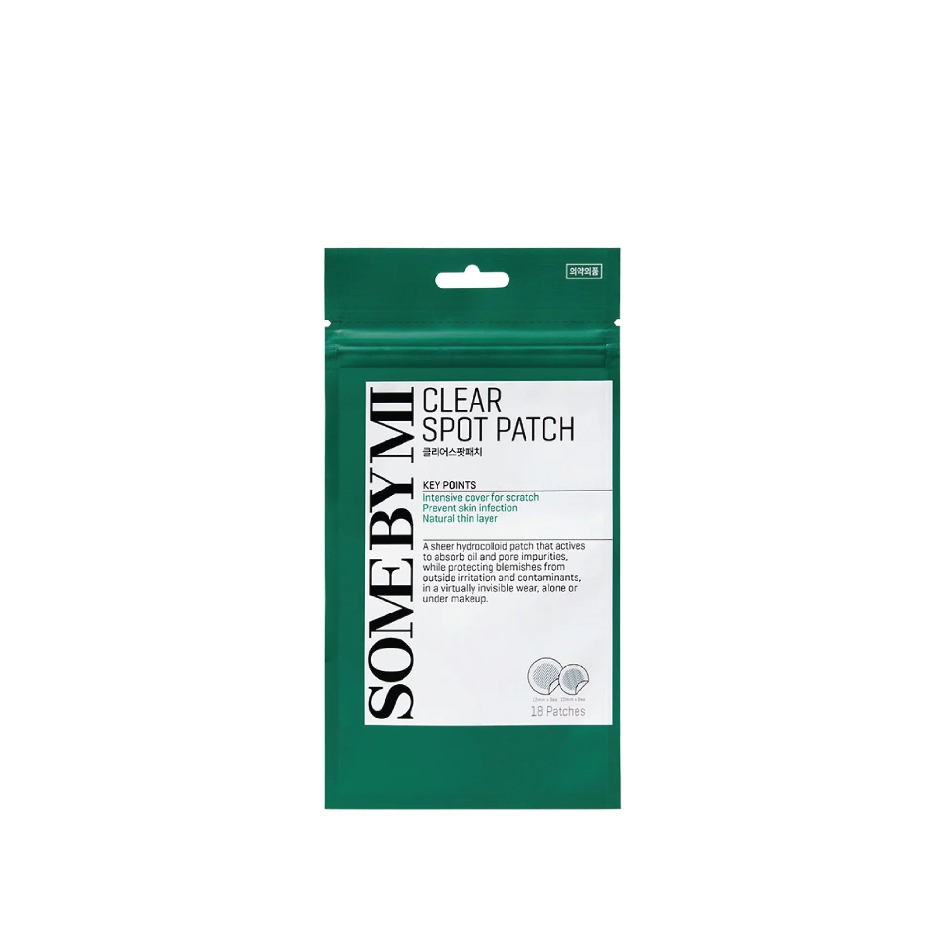 Some By Mi Miracle Clear Spot Patch – dünne Hydrocolloid‑Patches zur schnellen Behandlung von Pickeln, Produktfoto bei Chic & Glow.