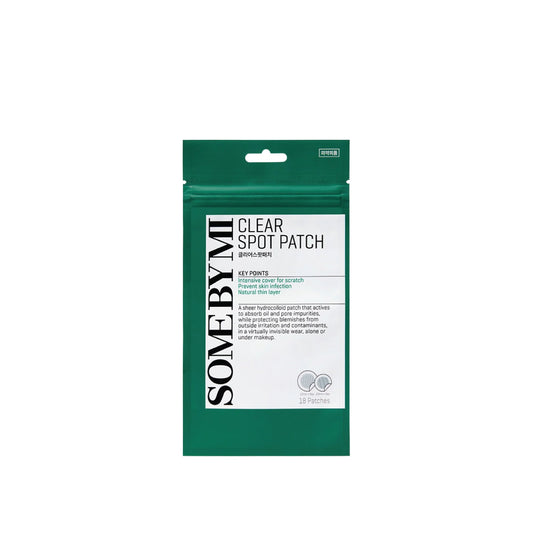 Some By Mi Miracle Clear Spot Patch – dünne Hydrocolloid‑Patches zur schnellen Behandlung von Pickeln, Produktfoto bei Chic & Glow.