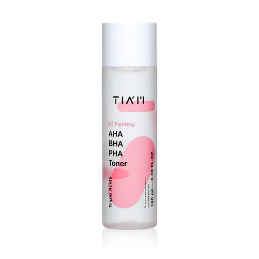 TIA’M AC Fighting AHA BHA PHA Toner – exfolierender, porenklärender Toner mit AHA/BHA/PHA für glattere, reine Haut, Produktfoto bei Chic & Glow.