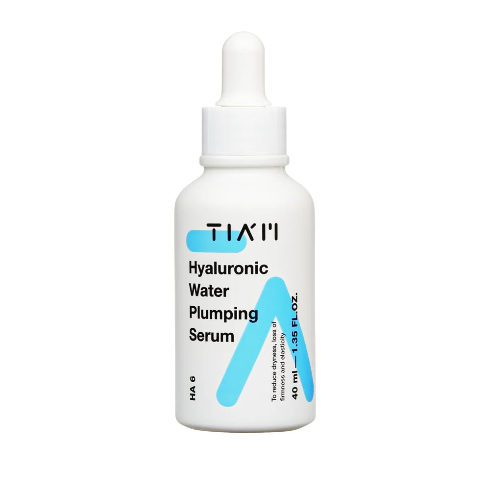TIA’M Hyaluronic Water Plumping Serum – intensiv feuchtigkeitsspendendes Serum mit Hyaluron für pralle, glatte und strahlende Haut, Produktfoto bei Chic & Glow.