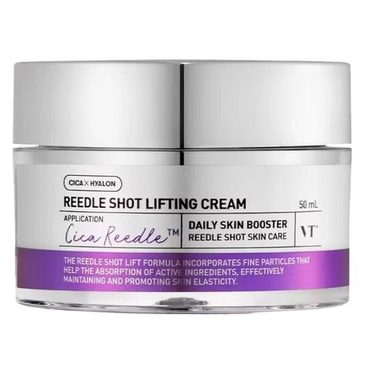 VT Cosmetics Reedle Shot Lifting Cream – straffende Anti‑Aging‑Creme mit Micro‑Reedle‑Technologie für glattere, festere Haut, Produktfoto bei Chic & Glow.