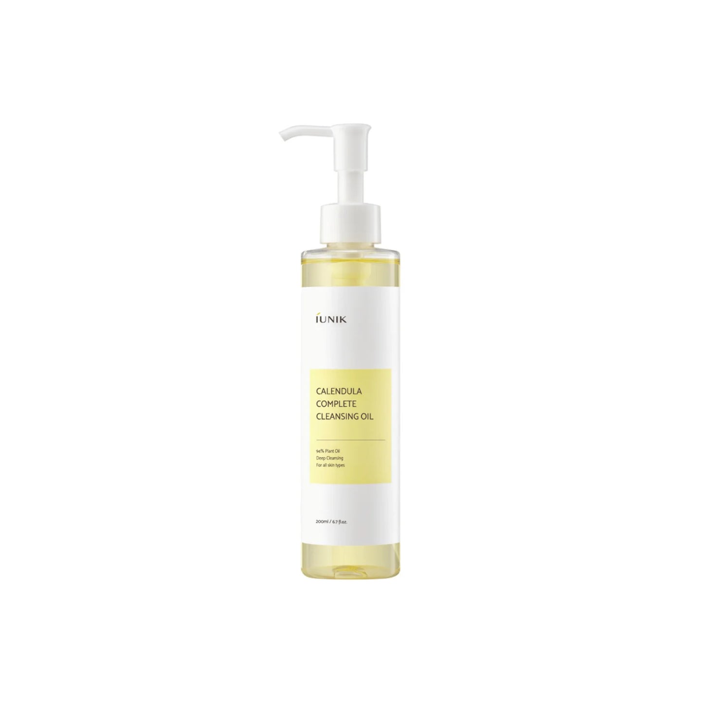 iUnik Calendula Complete Cleansing Oil – sanftes Reinigungsöl mit Calendula zur gründlichen Make‑up‑Entfernung, Produktfoto bei Chic & Glow.