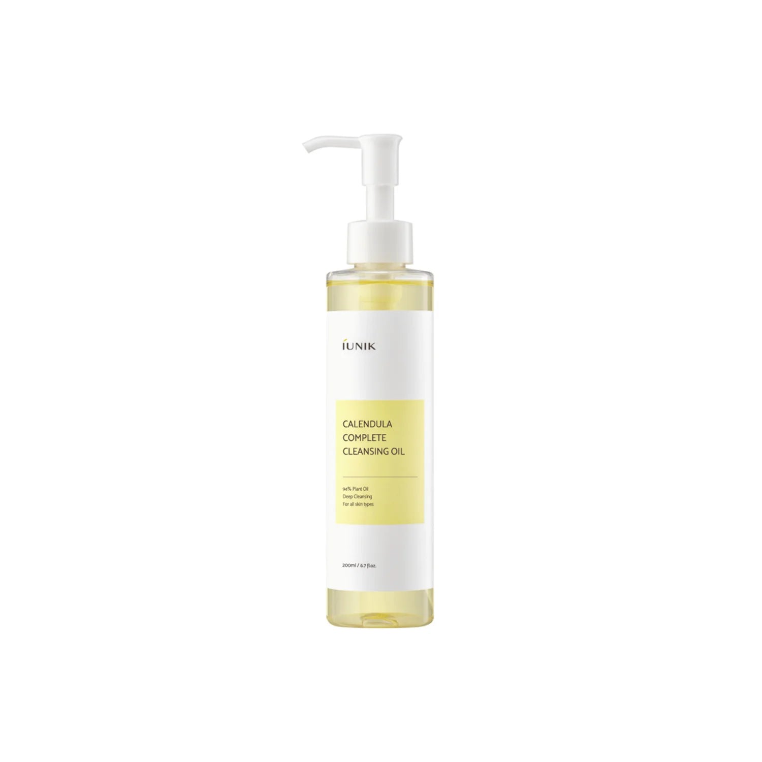 iUnik Calendula Complete Cleansing Oil – sanftes Reinigungsöl mit Calendula zur gründlichen Make‑up‑Entfernung, Produktfoto bei Chic & Glow.