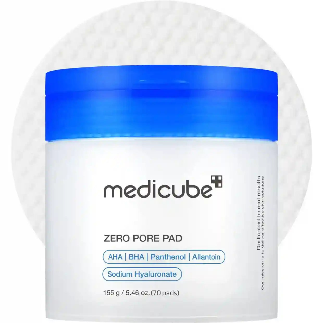 Medicube Zero Pore Pad – porenverfeinernde Toner‑Pads zur Sebumkontrolle und Glättung der Haut, Produktfoto bei Chic & Glow.