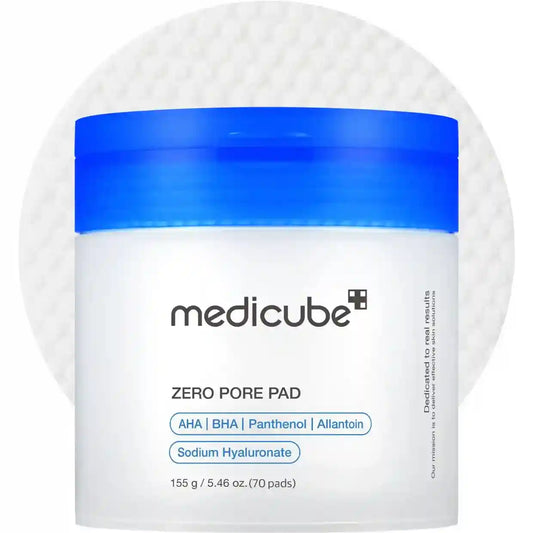 Medicube Zero Pore Pad – porenverfeinernde Toner‑Pads zur Sebumkontrolle und Glättung der Haut, Produktfoto bei Chic & Glow.