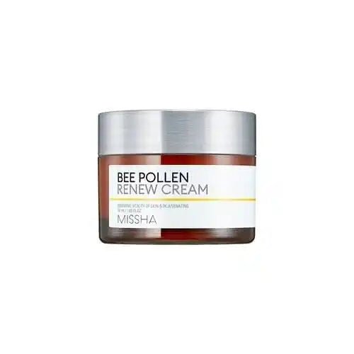 Missha Bee Pollen Renew Cream – nährende, regenerierende Creme mit Bee Pollen zur Stärkung der Hautbarriere, Produktfoto bei Chic & Glow.