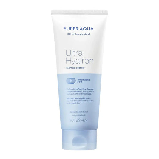 Missha Super Aqua Ultra Hyalron Cleansing Foam - Chic & Glow