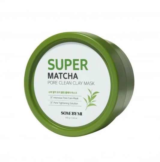 Some By Mi Super Matcha Pore Clean Clay Mask – klärende Matcha‑Tonerde‑Maske zur Porenreinigung und Sebumkontrolle, erhältlich bei Chic & Glow.